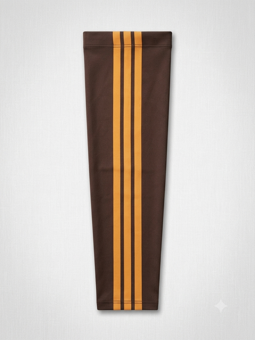 Brown & Gold Stripe arm sleeve